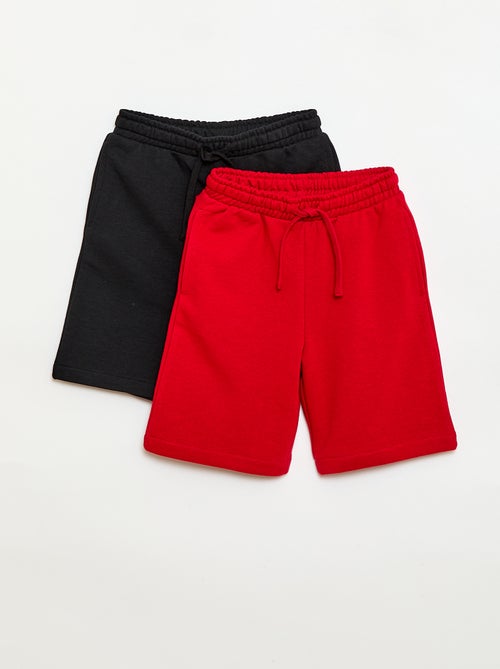 Set di 2 shorts in cotone tinta unita - Kiabi