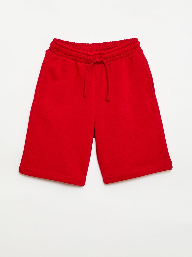 Set di 2 shorts in cotone tinta unita Nero - Kiabi
