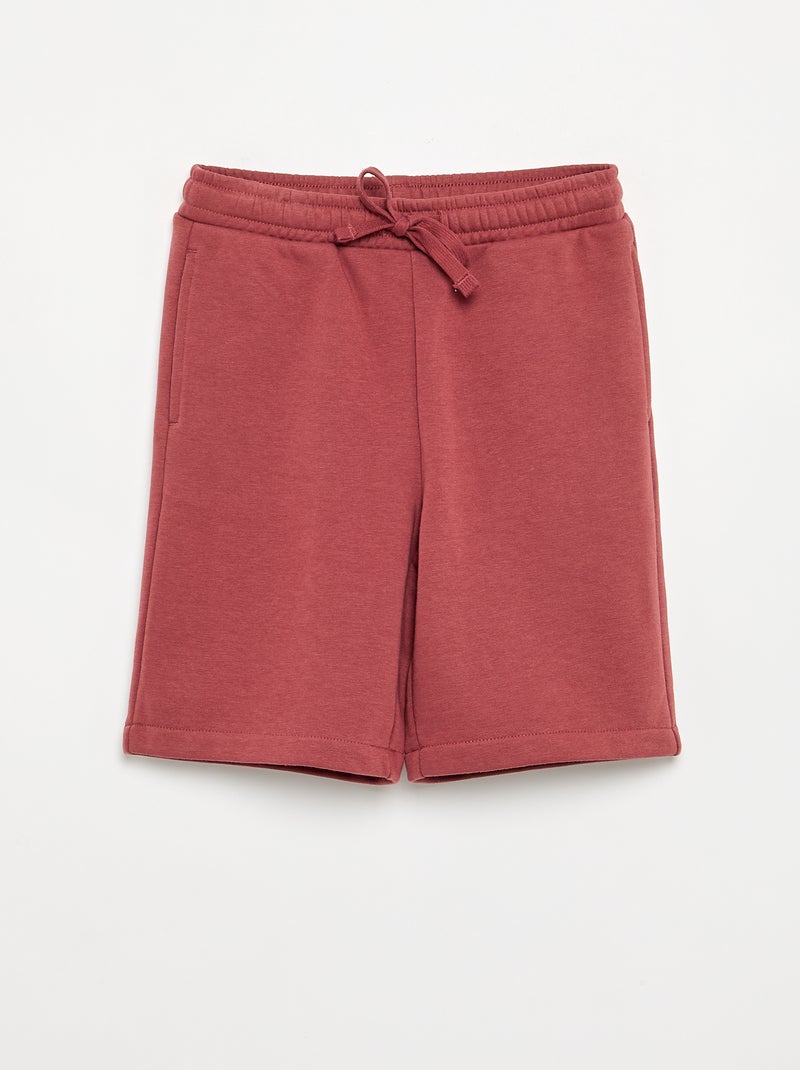 Set di 2 shorts in cotone tinta unita Rosso - Kiabi