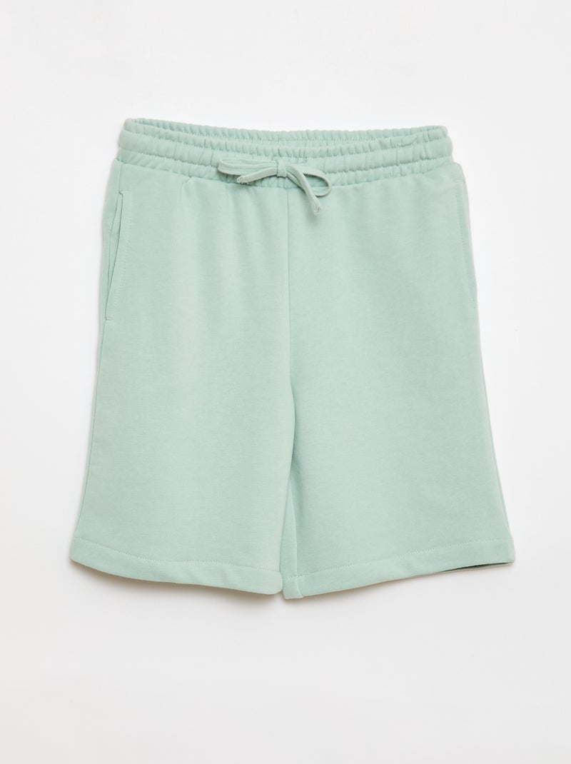 Set di 2 shorts in cotone tinta unita Verde - Kiabi