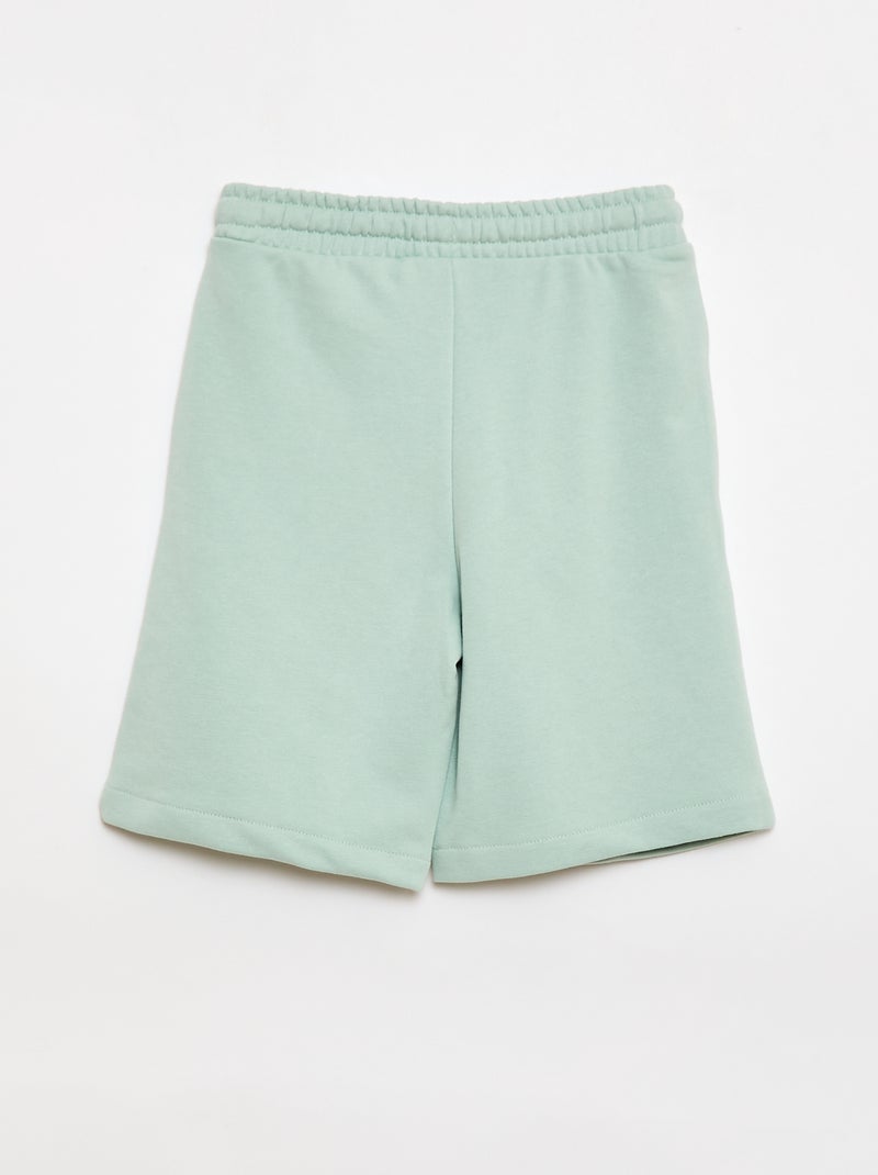 Set di 2 shorts in cotone tinta unita Verde - Kiabi