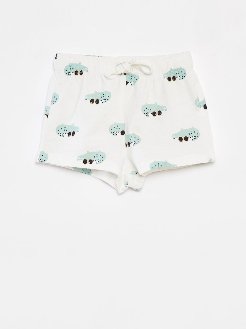 Set di 2 shorts in jersey - 2 pezzi BIANCO - Kiabi