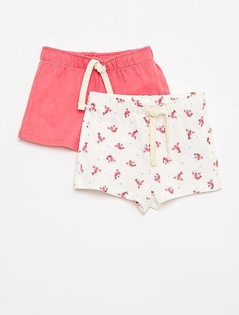 Set di 2 shorts in jersey