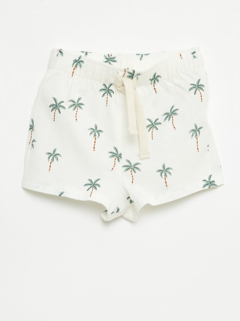 Set di 2 shorts in jersey Bianco - Kiabi
