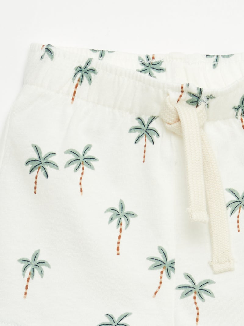 Set di 2 shorts in jersey Bianco - Kiabi