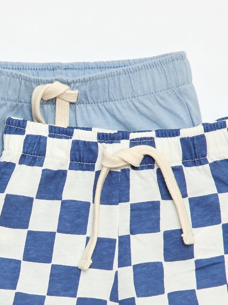 Set di 2 shorts in jersey Blu - Kiabi