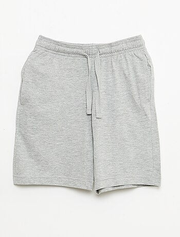 Set di 2 shorts in jersey di cotone tinta unita