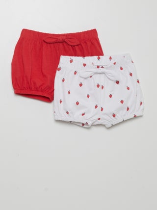 Set di 2 shorts in jersey