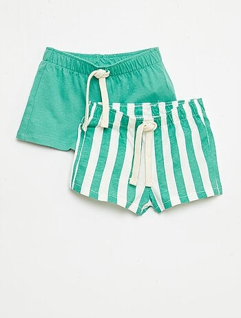 Set di 2 shorts in jersey