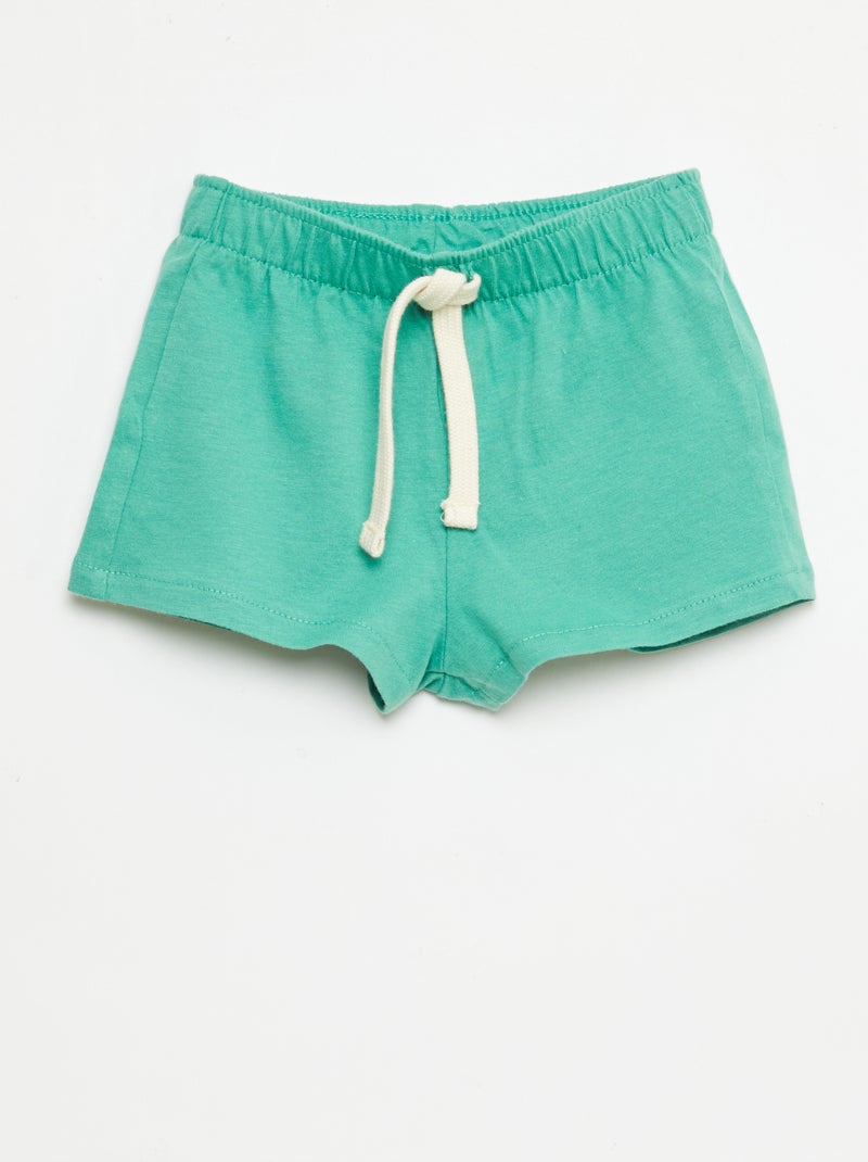 Set di 2 shorts in jersey Verde - Kiabi