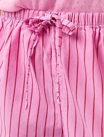 Set di 2 shorts popeline con coulisse in cotone