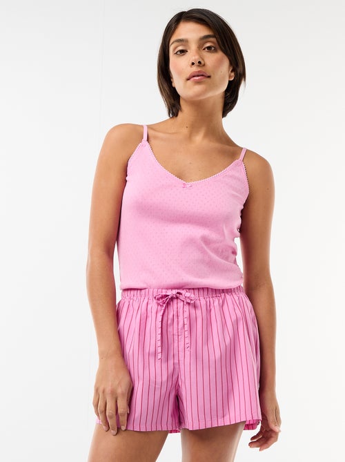 Set di 2 shorts popeline con coulisse in cotone - Kiabi