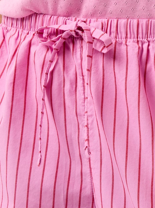 Set di 2 shorts popeline con coulisse in cotone - Kiabi