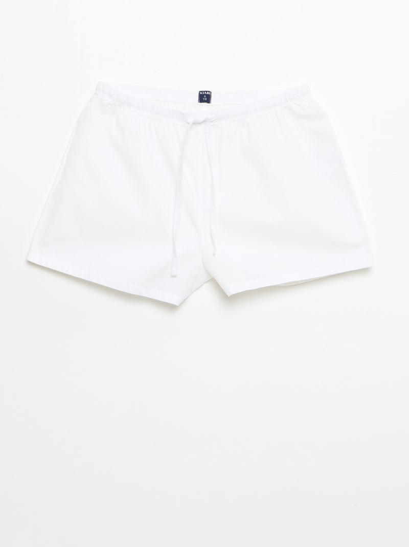 Set di 2 shorts popeline con coulisse in cotone Verde - Kiabi
