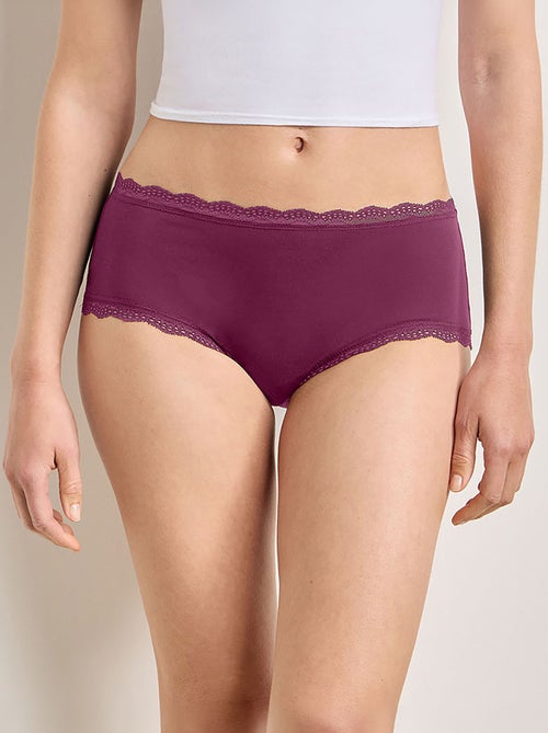 Set di 2 shorty con bordi in pizzo - Kiabi
