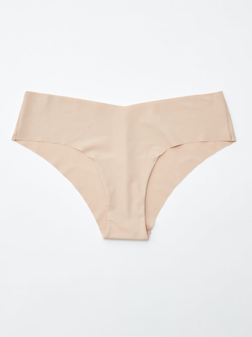 Set di 2 shorty invisibili in microfibra - Kiabi