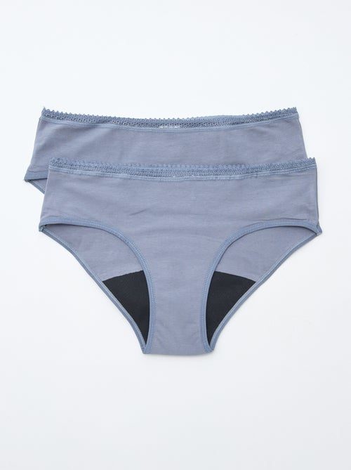 Set di 2 shorty mestruali flusso medio - Kiabi