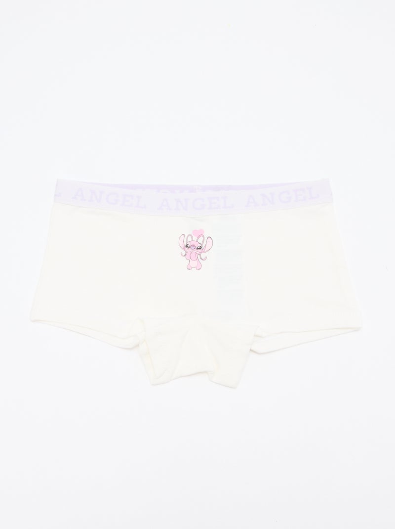 Set di 2 shorty 'Stitch' Viola - Kiabi