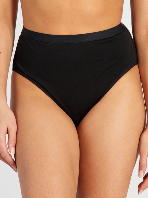 Set di 2 slip a vita alta - collezione facile da indossare - Kiabi