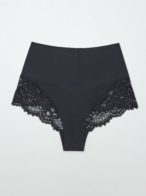 Set di 2 slip con vita alta - Kiabi