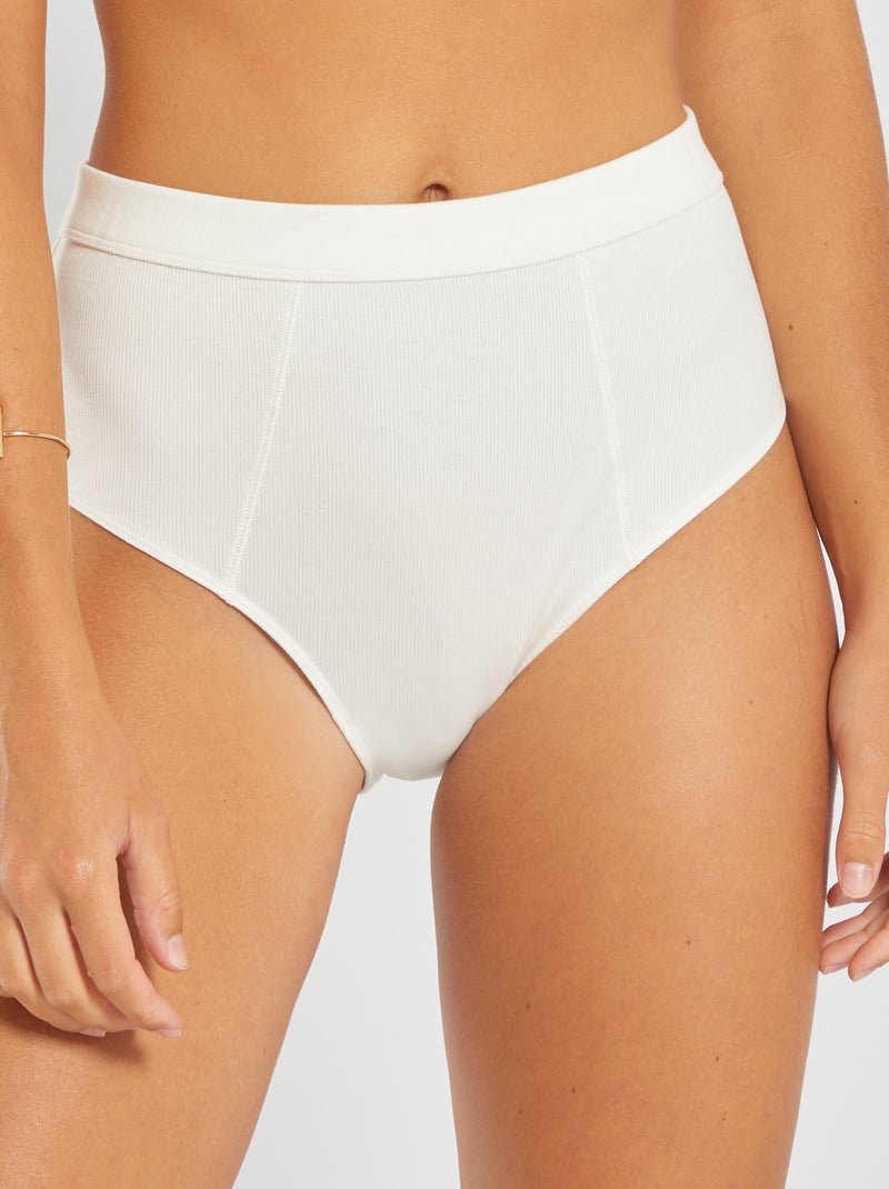 Confezione Da 2 In Cotone Organico Bianco/celeste - 95/5 Organic - Foto 6