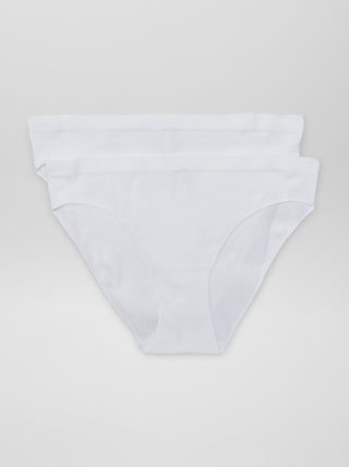Set di 2 slip in maglia a coste
