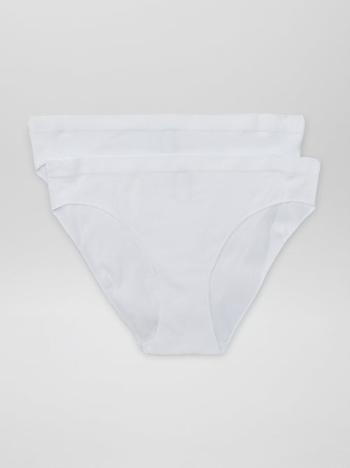 Set di 2 slip in maglia a coste - Kiabi