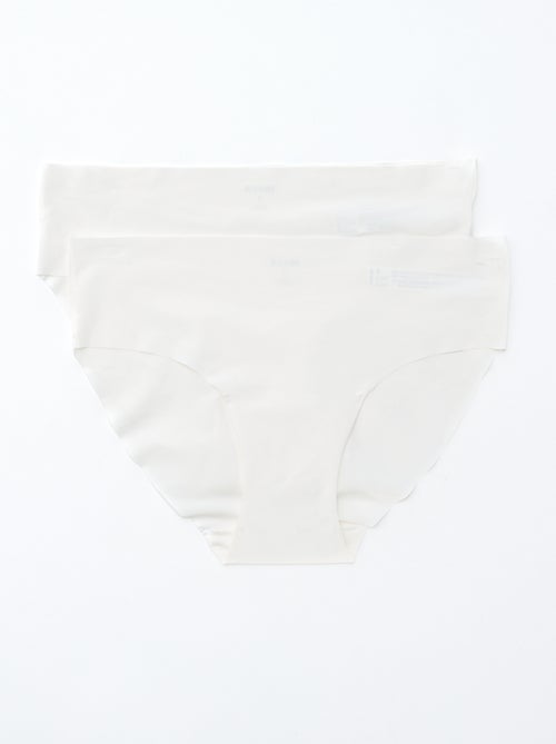 Set di 2 slip invisibili in microfibra - Kiabi