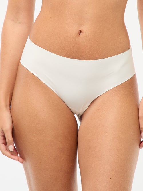 Set di 2 slip invisibili in microfibra - Kiabi