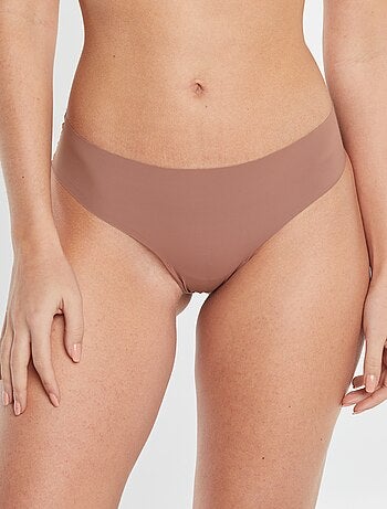 Set di 2 slip invisibili in microfibra