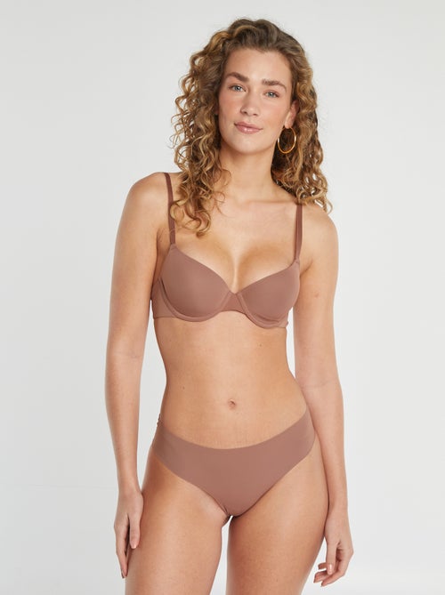 Set di 2 slip invisibili in microfibra - Kiabi