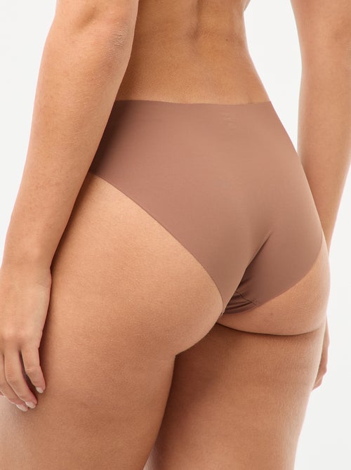 Set di 2 slip invisibili in microfibra - Kiabi