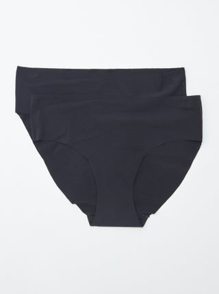Set di 2 slip invisibili in microfibra