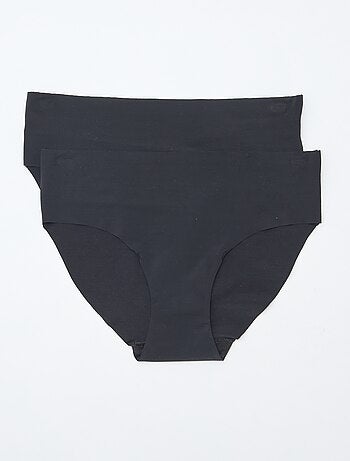 Set di 2 slip invisibili in microfibra