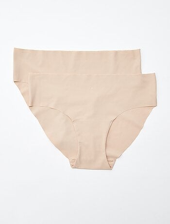 Set di 2 slip invisibili in microfibra