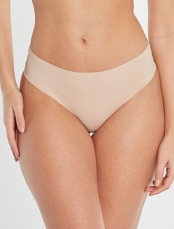 Set di 2 slip invisibili in microfibra