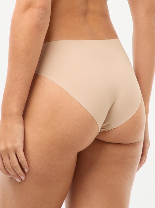 Set di 2 slip invisibili in microfibra - Kiabi