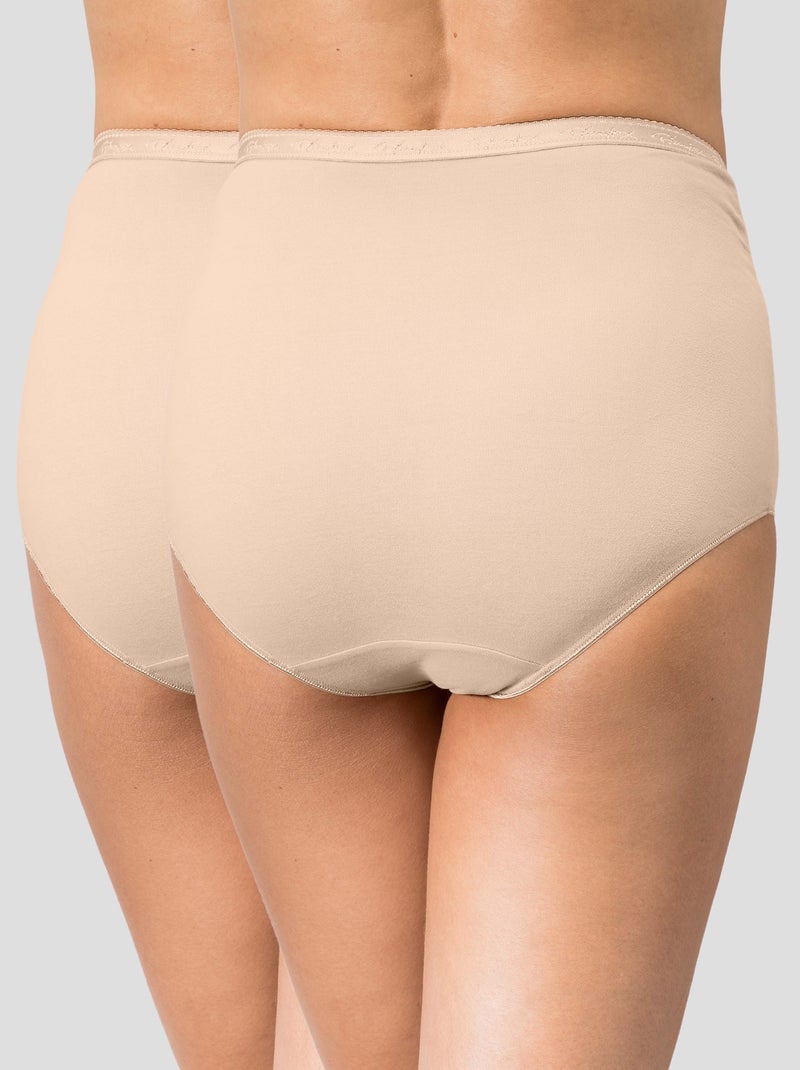 Set di 2 slip maxi Cotton 'Playtex' bianco - Kiabi