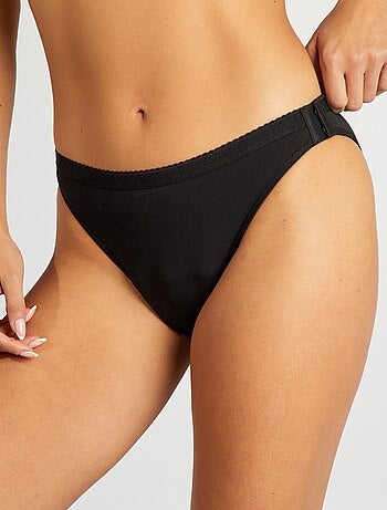 Set di 2 slip mestruali lavabili in cotone - collezione facile da indossare
