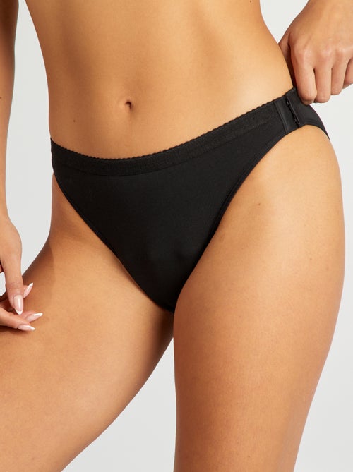 Set di 2 slip mestruali lavabili in cotone - collezione facile da indossare - Kiabi