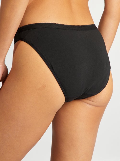 Set di 2 slip mestruali lavabili in cotone - collezione facile da indossare - Kiabi