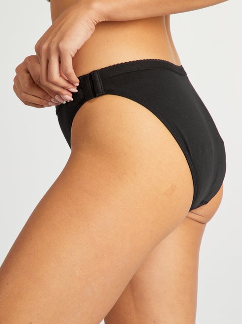 Set di 2 slip mestruali lavabili in cotone - collezione facile da indossare - Kiabi