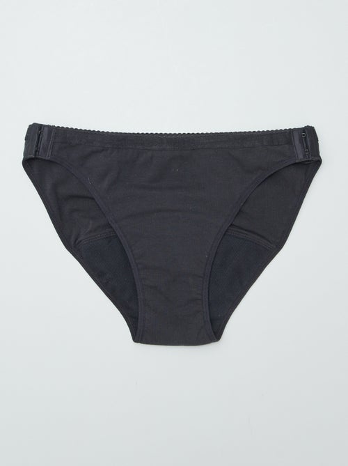 Set di 2 slip mestruali lavabili in cotone - collezione facile da indossare - Kiabi