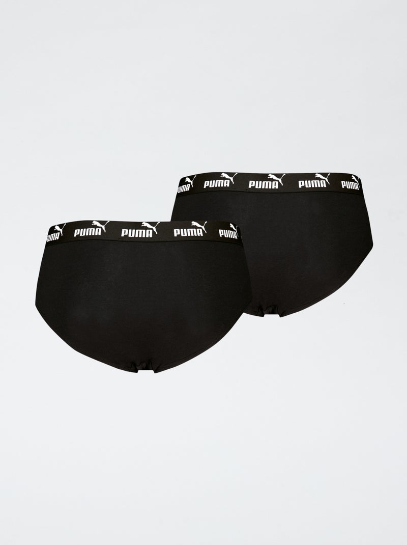 Set di 2 slip 'Puma' nero - Kiabi