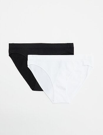 Set di 2 slip tinta unita