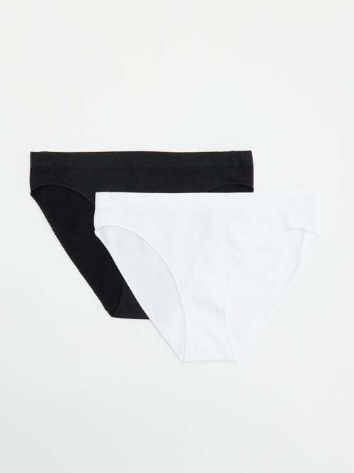 Set di 2 slip tinta unita - Kiabi Set di 2 slip tinta unita - Kiabi