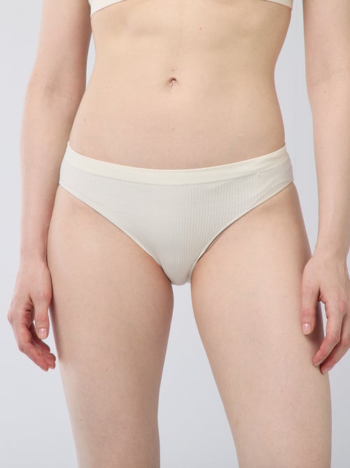 Set di 2 slip tinta unita - Kiabi