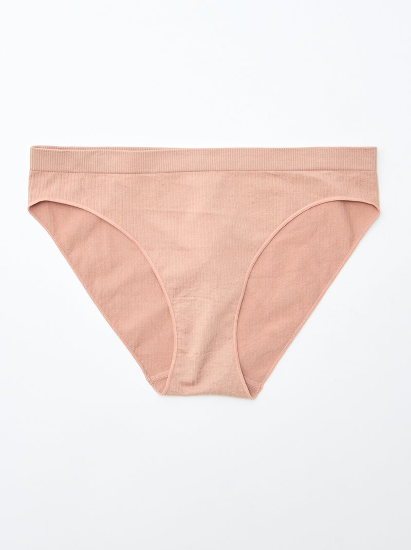Set di 2 slip tinta unita Rosa - Kiabi
