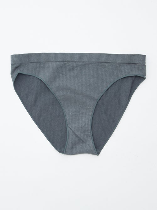 Set di 2 slip tinta unita - Kiabi