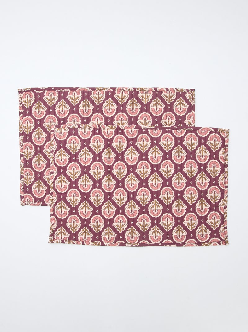 Set di 2 sottopiatti imbottiti (30x45 cm) - Kiabi Home Viola - Kiabi